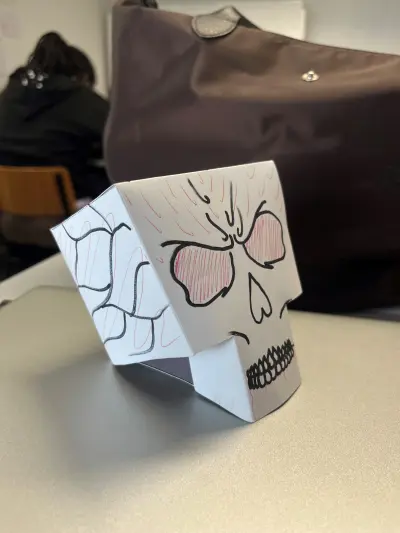 Caveira Criativa de Halloween